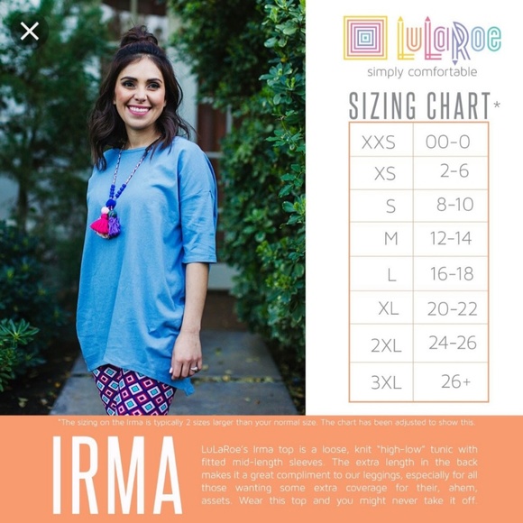 Lularoe Irma Shirt NWT - Picture 2 of 3